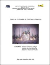 Trazo de patrones de cortinas y cenefas. Núcleo Textil. INA.  Costa Rica