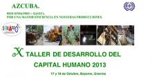X Taller de desarrollo del capital humano 2013. Red SIMAPRO